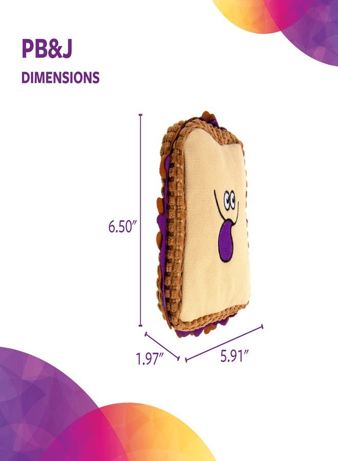 تراستي باب لعبة كلب TrustyPup Tough 'N Fun PBJ القطيفة الصريرية، بتقنية حماية المضغ - لون بني فاتح، مقاس متوسط (71151) - Image 3